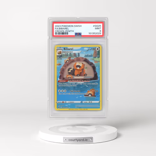 2023 Pokémon Sword and Shield Crown Zenith #GG25 Bibarel - Full Art (PSA 9 MINT)