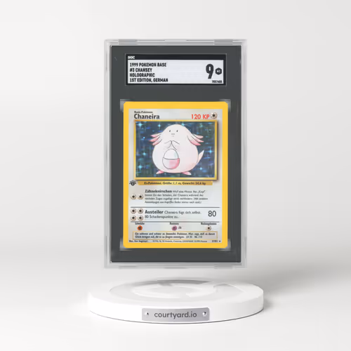 1999 German Base Set #3 Chansey - 1st Edition Full Art Holo (SGC 9 MINT)