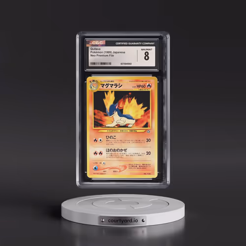 1999 Neo Premium File Quilava - No Rarity (CGC 8 NM-MT)