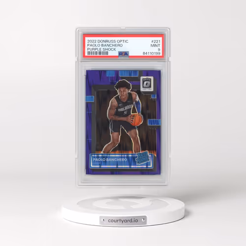 2022 Panini Donruss Optic #221 Paolo Banchero - Purple Shock (PSA 9 MINT)