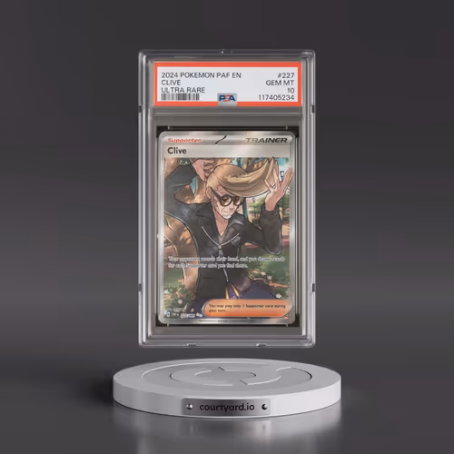 2024 Pokémon Paf EN-Paldean Fates #227 Clive - Ultra Rare (PSA 10 GEM MINT)