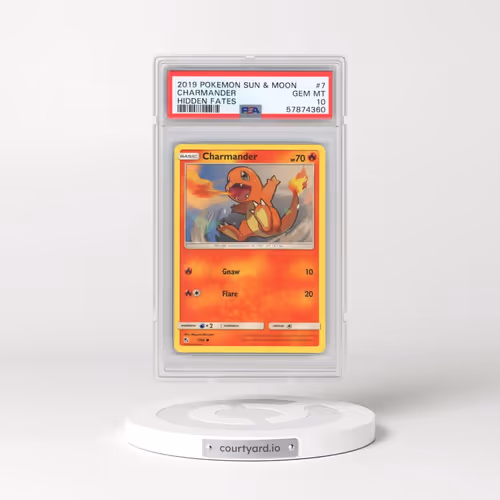 2019 Pokémon Sun & Moon Hidden Fates #7 Charmander (PSA 10 GEM MINT)