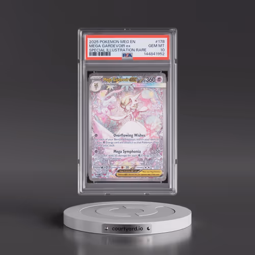 2025 Pokémon Meg EN-Mega Evolution #178 Mega Gardevoir EX - Holo Special Illustration Rare (PSA 10 G