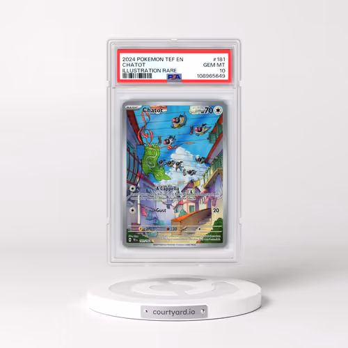 2024 Pokémon Tef EN-Temporal Forces #181 Chatot - Illustration Rare (PSA 10 GEM MINT)