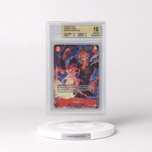 2022 One Piece OP01-Romance Dawn #013 Sanji - Alternate Art (BGS 10 PRISTINE)