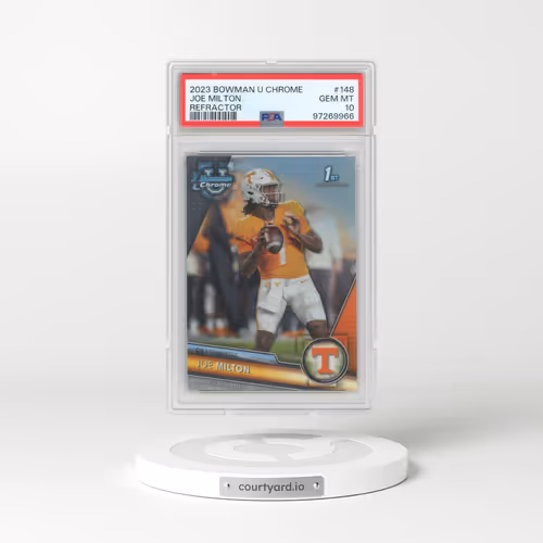 2023 Bowman University Chrome #148 Joe Milton - Refractor (PSA 10 GEM MINT)