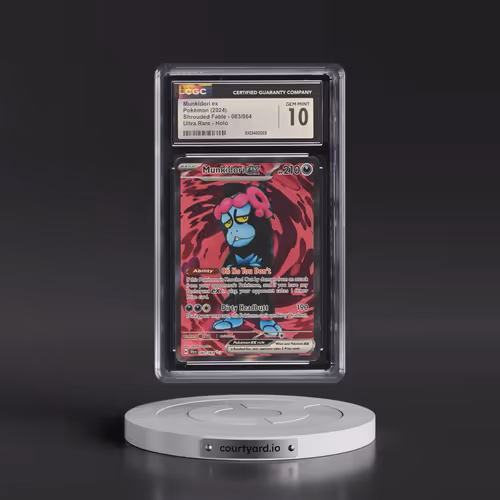 2024 Pokémon Sfa EN-Shrouded Fable #083 Munkidori EX - Holo Ultra Rare (CGC 10 GEM MINT)