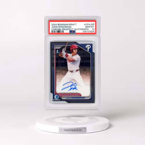 2024 Bowman Draft Chrome Prospect Autographs #CPAJSP John Spikerman (PSA 10 GEM MINT)
