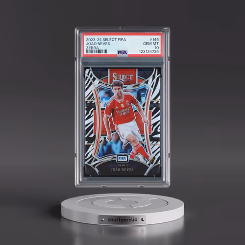 2023-24 Panini Select FIFA #146 Joao Neves - Zebra (PSA 10 GEM MINT)