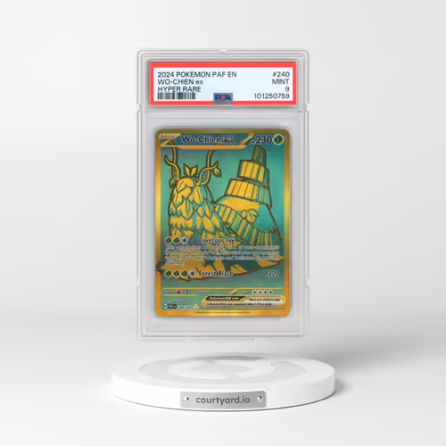 2024 Pokémon Paf EN-Paldean Fates #240 WO-Chien EX - Holo Hyper Rare (PSA 9 MINT)