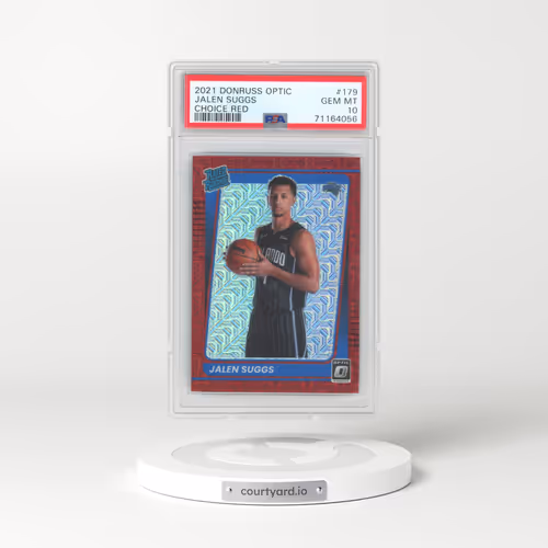 2021 Panini Donruss Optic #179 Jalen Suggs - Red Choice (PSA 10 GEM MINT)