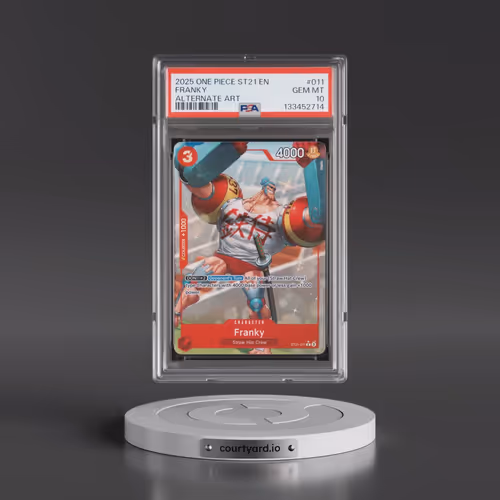 2025 One Piece Starter Deck ST21-EX Gear 5 #011 Franky - Alternate Art (PSA 10 GEM MINT)