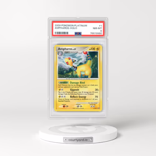 2009 Pokémon Platinum #1 Ampharos - Holo (PSA 8 NM-MT)