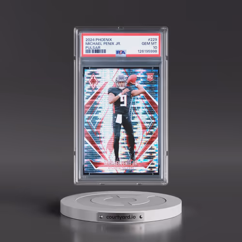 2024 Panini Phoenix #229 Michael Penix Jr. - Pulsar (PSA 10 GEM MINT)