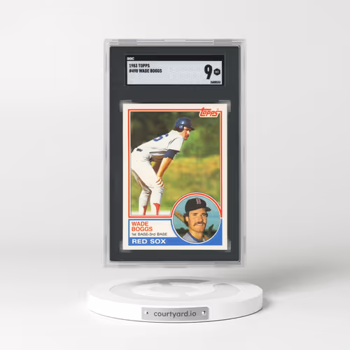 1983 Topps #498 Wade Boggs (SGC 9 MINT)