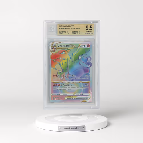 2022 Brilliant Stars #174 Charizard VSTAR - Holo Secret (BGS 9.5 GEM MINT)