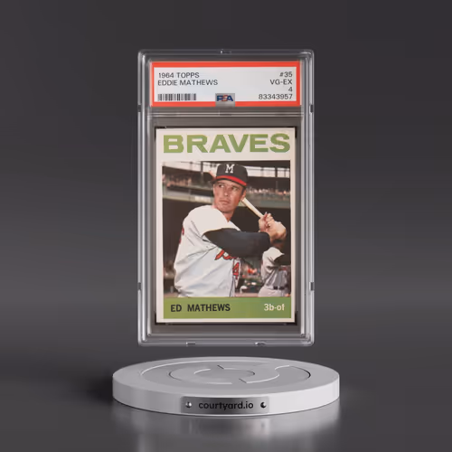 1964 Topps #35 Eddie Mathews (PSA 4 VG-EX)