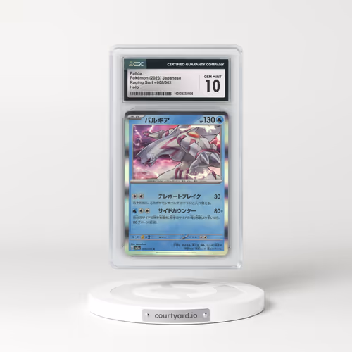 2023 Raging Surf #008/062 Palkia - Holo (CGC 10 GEM MINT)