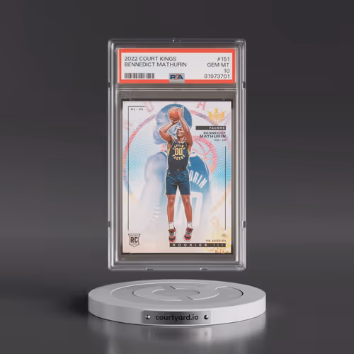 2022 Panini Court Kings #151 Bennedict Mathurin (PSA 10 GEM MINT)