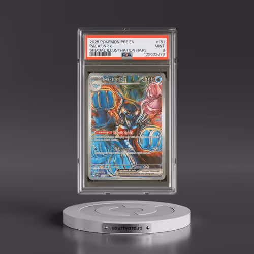 2025 Pokémon Pre EN-Prismatic Evolutions #151 Palafin EX - Holo Special Illustration Rare (PSA 9 MINT)