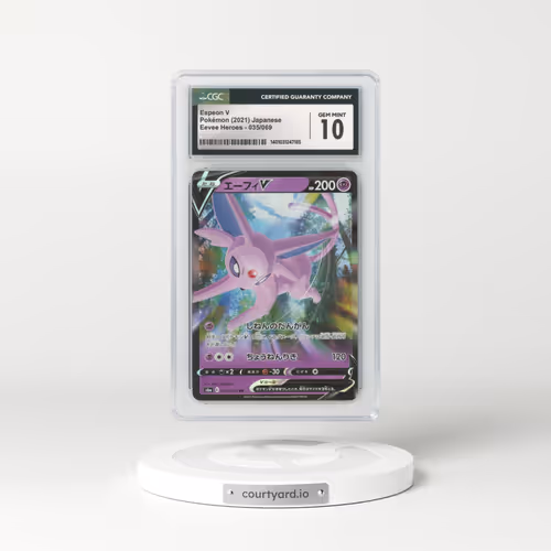 2021 Japanese Eevee Heroes #35 Espeon V - Full Art Holo (CGC 10 GEM MINT)