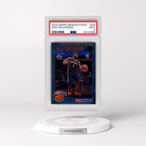 2019 Panini Hoops Premium Stock #296 Zion Williamson (PSA 9 MINT)