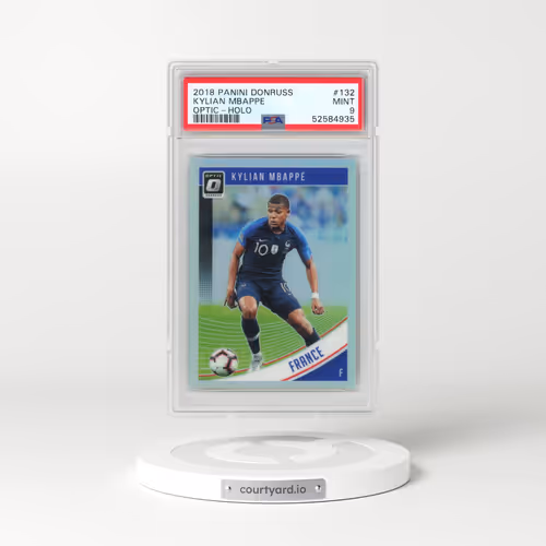 2018 Panini Donruss #132 Kylian Mbappe - Optic-Holo (PSA 9 MINT)