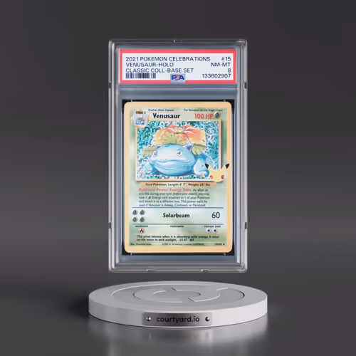 2021 Pokémon Celebrations Classic Collection #15 Venusaur - Holo (PSA 8 NM-MT)