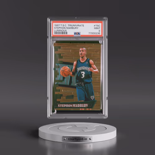 1997 Stadium Club Triumvirate #T5C Stephon Marbury - Luminous (PSA 9 MINT)