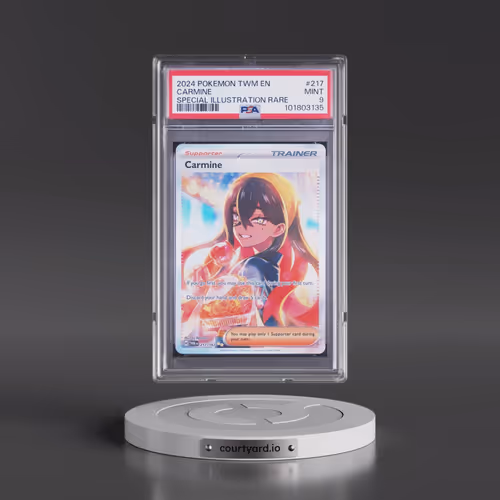 2024 Pokémon Twm EN-Twilight Masquerade #217 Carmine - Special Illustration Rare (PSA 9 MINT)