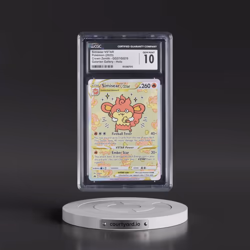 2023 Crown Zenith #GG37/GG70 Simisear VSTAR - Galarian Gallery Holo (CGC 10 GEM MINT)