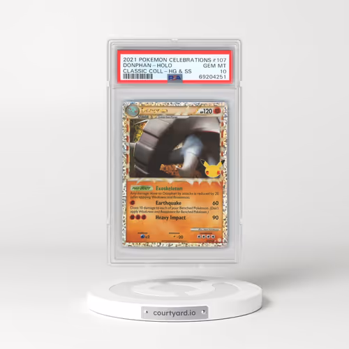 2021 Pokémon Celebrations Classic Collection #107 Donphan - Holo (PSA 10 GEM MINT)