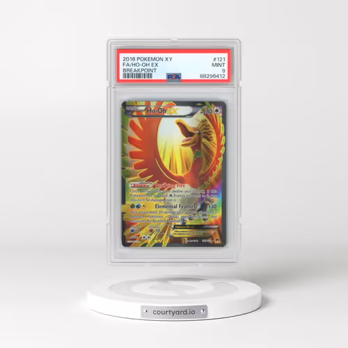 2016 Pokémon XY Breakpoint #121 HO-Oh EX - Holo Full Art (PSA 9 MINT)