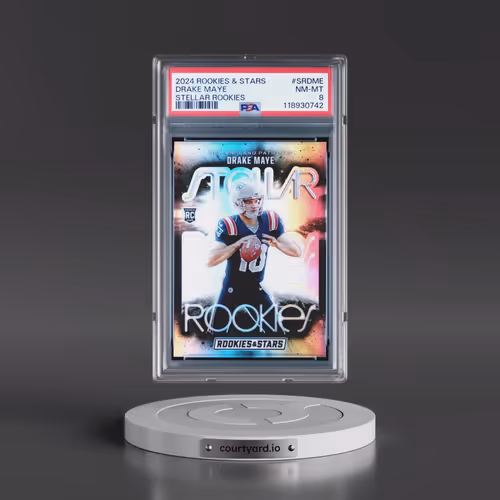 2024 Panini Rookies & Stars Stellar Rookies #SRDME Drake Maye (PSA 8 NM-MT)