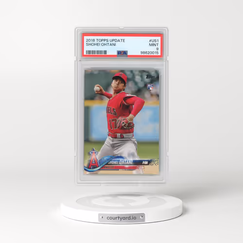 2018 Topps Update #US1 Shohei Ohtani - Pitching in Red Jersey (PSA 9 MINT)