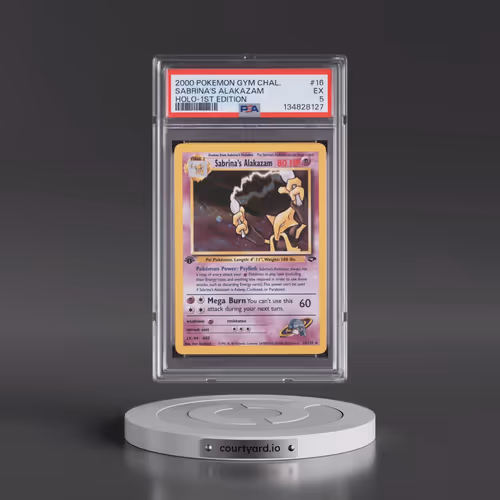 2000 Pokémon Gym Challenge #16 Sabrina's Alakazam - 1st Edition Holo (PSA 5 EX)