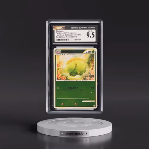 2009 HeartGold Collection - L1 (Red) #007/070 Skiploom - 1st Edition Reverse Holo (CGC 9.5 MINT+)