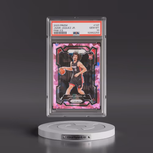 2023 Panini Prizm #137 Jaime Jaquez Jr. - Pink Ice (PSA 10 GEM MINT)
