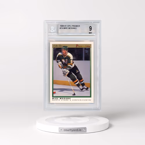1990 O-Pee-Chee Premier #74 Mike Modano (BGS 9 MINT)