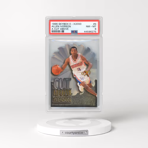 1996 Skybox E-X2000 A Cut Above #4 Allen Iverson (PSA 8 NM-MT)