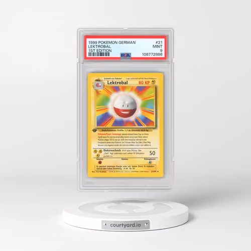 1999 Pokémon #21 Lektrobal - 1st Edition (PSA 9 MINT)