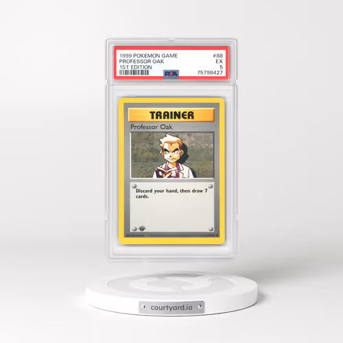 1999 Base Set #88 Professor Oak - 1st Edition 1st Edition (PSA 5 EX)
