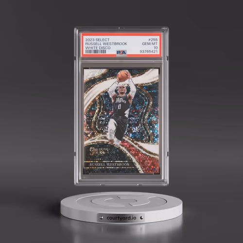 2023 Panini Select #255 Russell Westbrook - White Disco (PSA 10 GEM MINT)