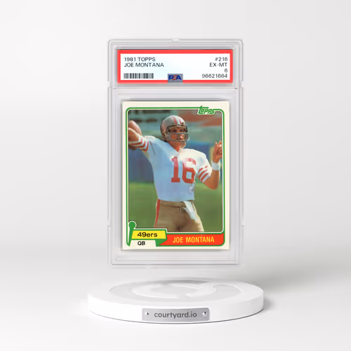 1981 Topps #216 Joe Montana (PSA 6 EX-MT)