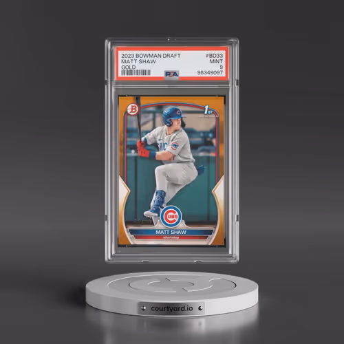 2023 Bowman Draft #BD33 Matt Shaw - Gold (PSA 9 MINT)