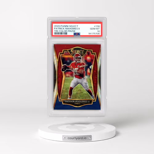 2020 Panini Select #130 Patrick Mahomes II - Tri-Color Prizm (PSA 10 GEM MINT)