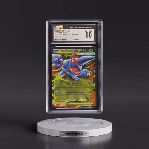 2025 Phantasmal Flames - PFL EN #004/094 Mega Heracross ex - Holo (CGC 10 GEM MINT)