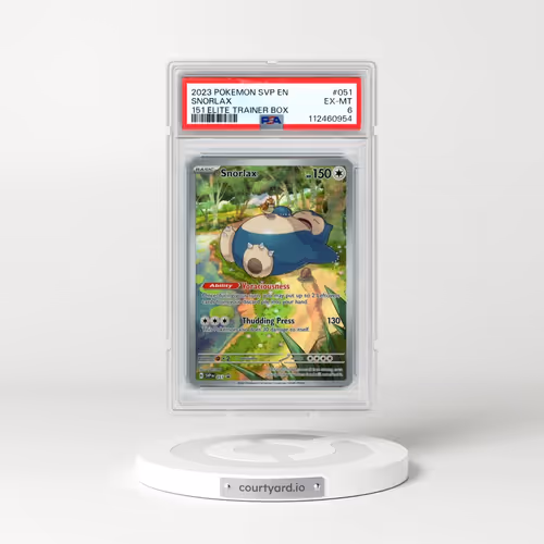 2023 Pokémon Svp EN-SV Black Star Promo #051 Snorlax - 151 Elite Trainer Box (PSA 6 EX-MT)