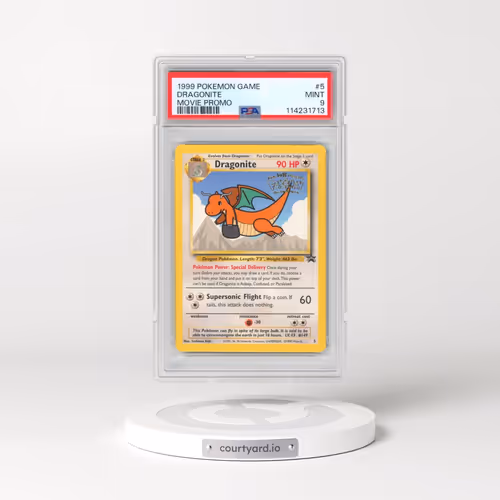 1999 Pokémon Game Movie #5 Dragonite - Movie Promo (PSA 9 MINT)