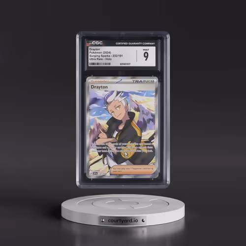 2024 Surging Sparks - SSP EN #232/191 Drayton - Ultra Rare Holo (CGC 9 MINT)